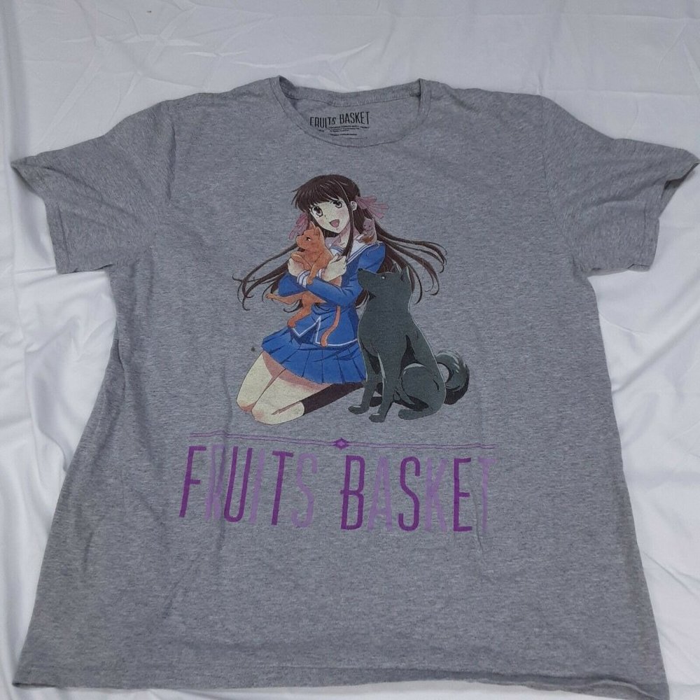 🌻Loot Anime Crate Fruits Basket Graphic T-Shirt LARGE Loot Wear Exclusive